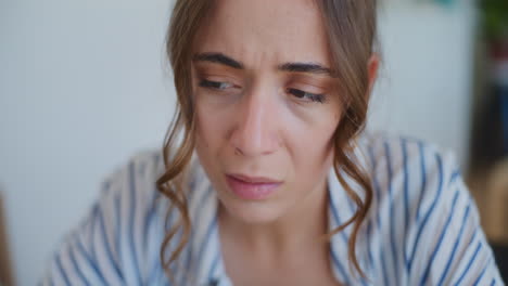 Sad-Pensive-Woman-Close-Up-Shot