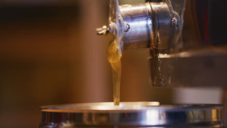 View-of-Golden-Thick-Honey-in-Apiary