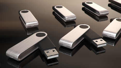 Tecnología-De-Hardware-Electrónico-Informático.-Primer-Plano-De-Las-Memorias-USB-Sobre-El-Fondo-Oscuro.-Son-Unidades-Flash-Extraíbles-Que-Se-Utilizan-Para-Almacenar-Datos-Digitales.-El-Lápiz-Puede-Transferir-Archivos-Rápidamente-A-La-Computadora.