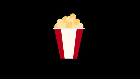 Popcorn-snack-food-concept-icon-animation-with-alpha-channel