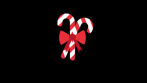 a-candy-cane-with-a-bow-on-it-Christmas-Design-Element-with-alpha-channel