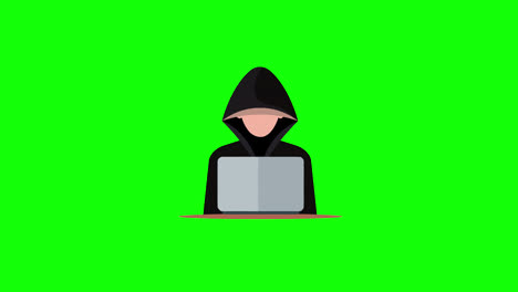 Hacker-Cybercrime-criminal-security-concept-icon-animation-with-alpha-channel
