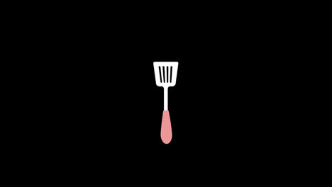 kitchen-spatula-utensil-concept-icon-animation-with-alpha-channel