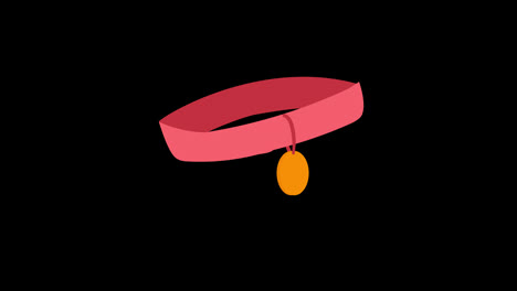 pet-collar-belt-pendant-concept-icon-animation-with-alpha-channel