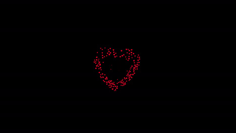 Heart-love,-romance-or-valentine's-day-concept-icon-loop-animation-video-with-alpha-channel