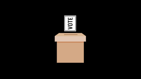 ballot-box-vote-in-the-election-concept-icon-loop-animation-video-with-alpha-channel