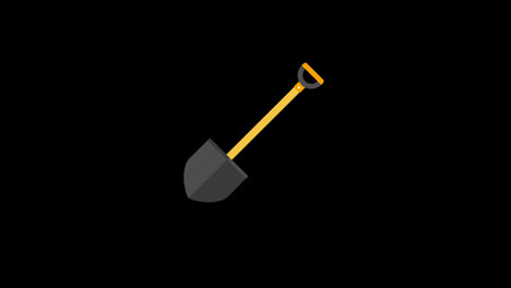 Garden-tools-shovel-concept-icon-animation-with-alpha-channel