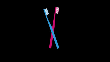 toothbrush-concept-icon-loop-animation-video-with-alpha-channel