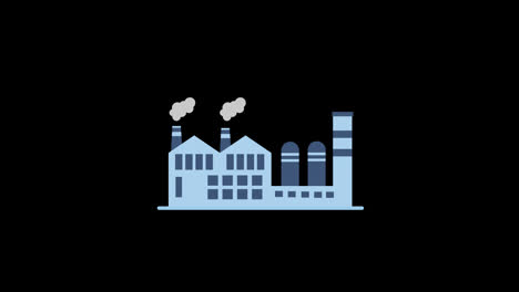 Factory-industry-building-concept-icon-animation-with-alpha-channel