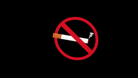 forbidden-no-smoking-concept-icon-loop-animation-video-with-alpha-channel