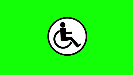 Persona-Discapacitada-En-Un-Video-De-Animación-En-Bucle-De-Icono-De-Concepto-De-Silla-De-Ruedas-Con-Canal-Alfa