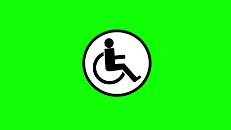 disabled-person-in-a-wheelchair-concept-icon-loop-animation-video-with-alpha-channel