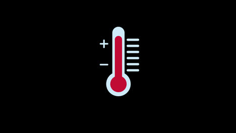 Termómetro-Temperatura-Termómetro-Caliente-Fiebre-Concepto-Icono-Animación-Con-Canal-Alfa