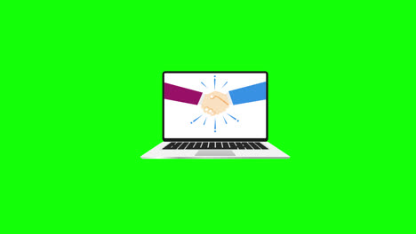 hand-shake-on-laptop-concept-icon-animation-with-alpha-channel