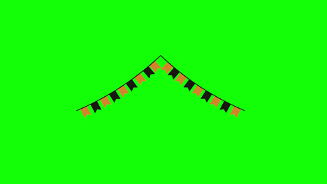 Karnevalsparty-Flaggen-Konzept-Symbol-Loop-Animationsvideo-Mit-Alphakanal