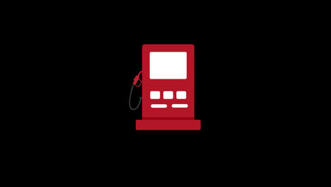 Gas-pump-station-petrol-symbol,-Gasoline-station-concept-icon-animation-with-alpha-channel