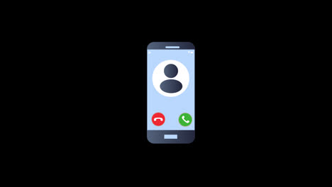 Icon-of-a-mobile-phone-with-a-call-symbol,-representing-making-phone-calls-on-a-smartphone