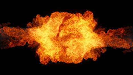 fire-effect-blast-explosion-towards-to-camera-glowing-flames-with-alpha-channel