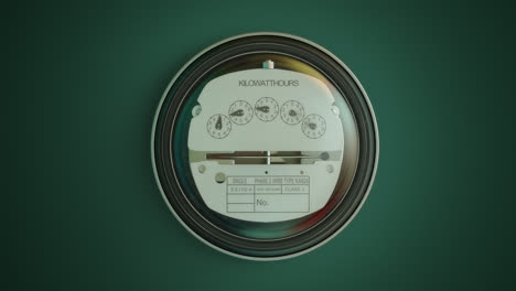 Electricity-measuring-device.-Typical-residential-analog-electric-meter-with-a-transparent-plastic-case-showing-household-consumption-in-kilowatt-hours.-Electric-power-usage.