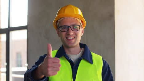 Builder-in-Helmet-with-Clipboard-Walking-Upstairs.architecture,-construction-and-building-concept-male-builder-in-helmet-and-safety-west-with-clipboard-walking-upstairs