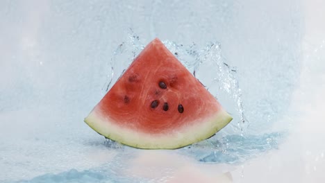 Süßwasserspritzer-Auf-Roter-Wassermelone.-Aufgenommen-Mit-Super-Zeitlupenkamera-1000-Fps.