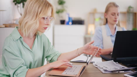 Woman-Working-on-Computer-in-Office