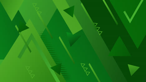 Motion-Graphic-of-Abstract-geometric-screensaver-in-green-tones