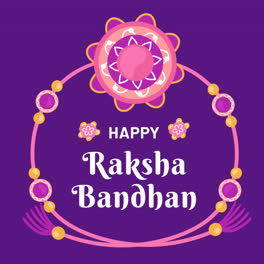 Gráfico-En-Movimiento-De-Raksha-Bandhan-Dibujado-A-Mano