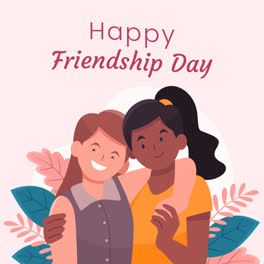 Motion-Graphic-of-Hand-drawn-international-friendship-day-illustration