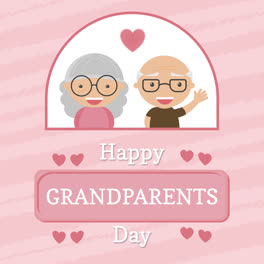 Motion-Graphic-of-Pink-background-with-grandparents-in-love-in-flat-design