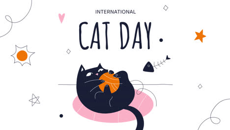 Gráfico-En-Movimiento-De-La-Colección-De-Historias-De-Instagram-Del-Día-Internacional-Del-Gato-Plano