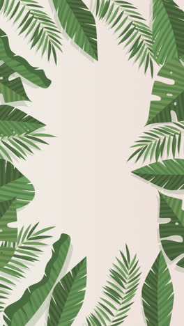 Motion-Graphic-of-Flat-tropical-leaves-background