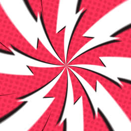 Motion-Graphic-of-Dotted-red-and-white┬acomic-style-background