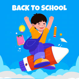 Motion-Graphic-of-Illustration-for-back-to-school-season