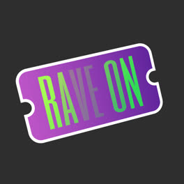 Motion-Graphic-of-Rave-party-sticker-set-design