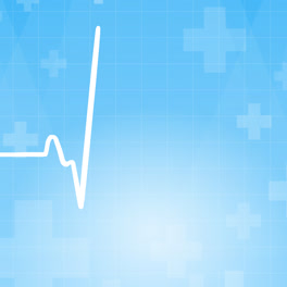 Motion-Graphic-of-Cardiogram-on-a-blue-background