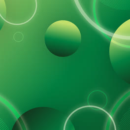 Motion-Graphic-of-Geometric-background-with-green-shapes