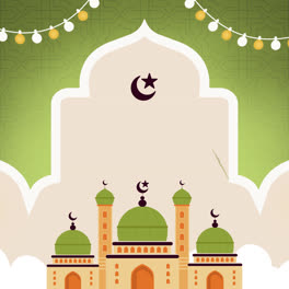 Motion-Graphic-of-Flat-background-for-islamic-new-year-celebration