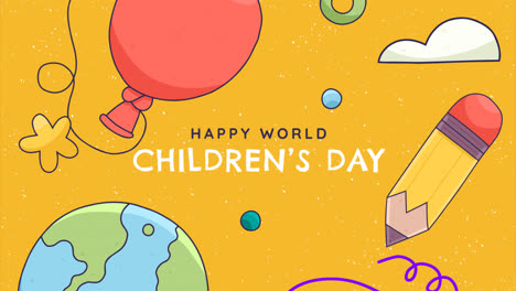 Motion-Graphic-of-Hand-drawn-world-children's-day-instagram-posts-collection