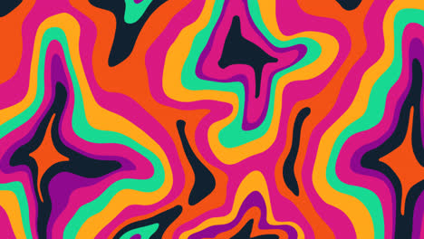 Motion-Graphic-of-Hand-drawn-flat-groovy-psychedelic-pattern