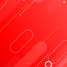 Motion-Graphic-of-Gradient-abstract-red-background-with-geometric-elements