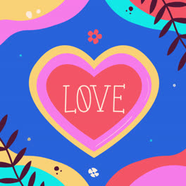 Motion-Graphic-of-Hand-drawn-love-background-with-leaves