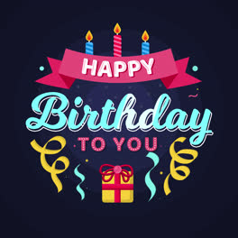 Motion-Graphic-of-Birthday-composition-with-gift-and-candles