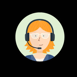 Motion-Graphic-of-Collection-of-call-center-avatars-in-flat-style