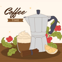 Motion-Graphic-of-Hand-drawn-background-for-international-coffee-day