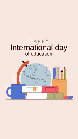 Motion-Graphic-of-Flat-international-day-of-education-illustration