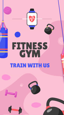 Motion-Graphic-of-Hand-drawn-gym-training-twitch-background