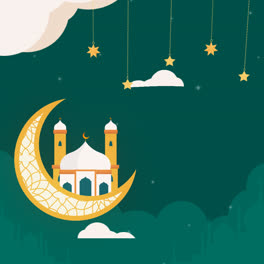 Motion-Graphic-of-Flat-ramadan-celebration-background