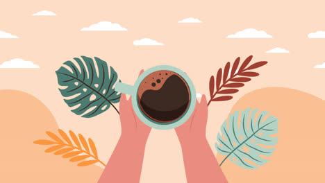 Motion-Graphic-of-Flat-illustration-for-international-coffee-day-celebration