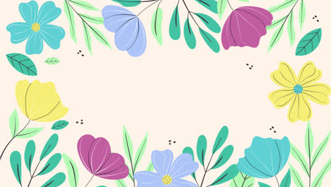 Motion-Graphic-of-Flat-spring-time-background